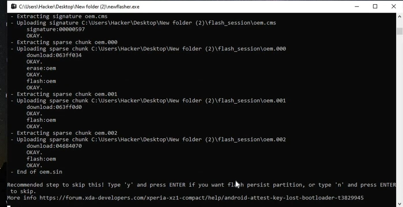 Sony Xperia Flashing Using Newflasher